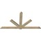 Ekena Millwork Kennewick Rough Sawn Timber Gable Bracket, Douglas Fir, 96"W x 52"H x 2"D x 6"F, 13/12 Pitch GBW096X52X0206KEN00RDF - alternate 4